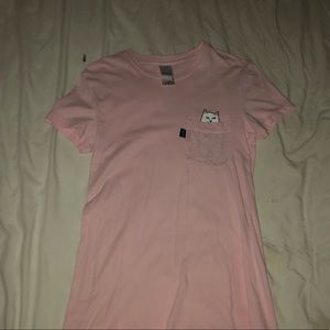 Ripndip lord nermal pocket pink t-shirt